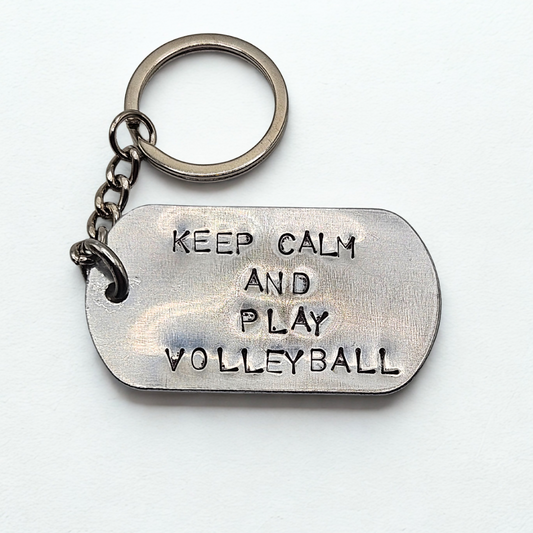 Portachiavi keep calm and Play Volleyball