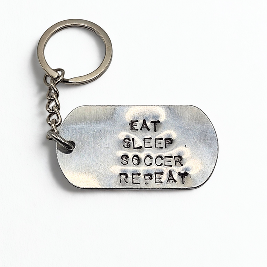 Portachiavi Eat Sleep Soccer Repeat